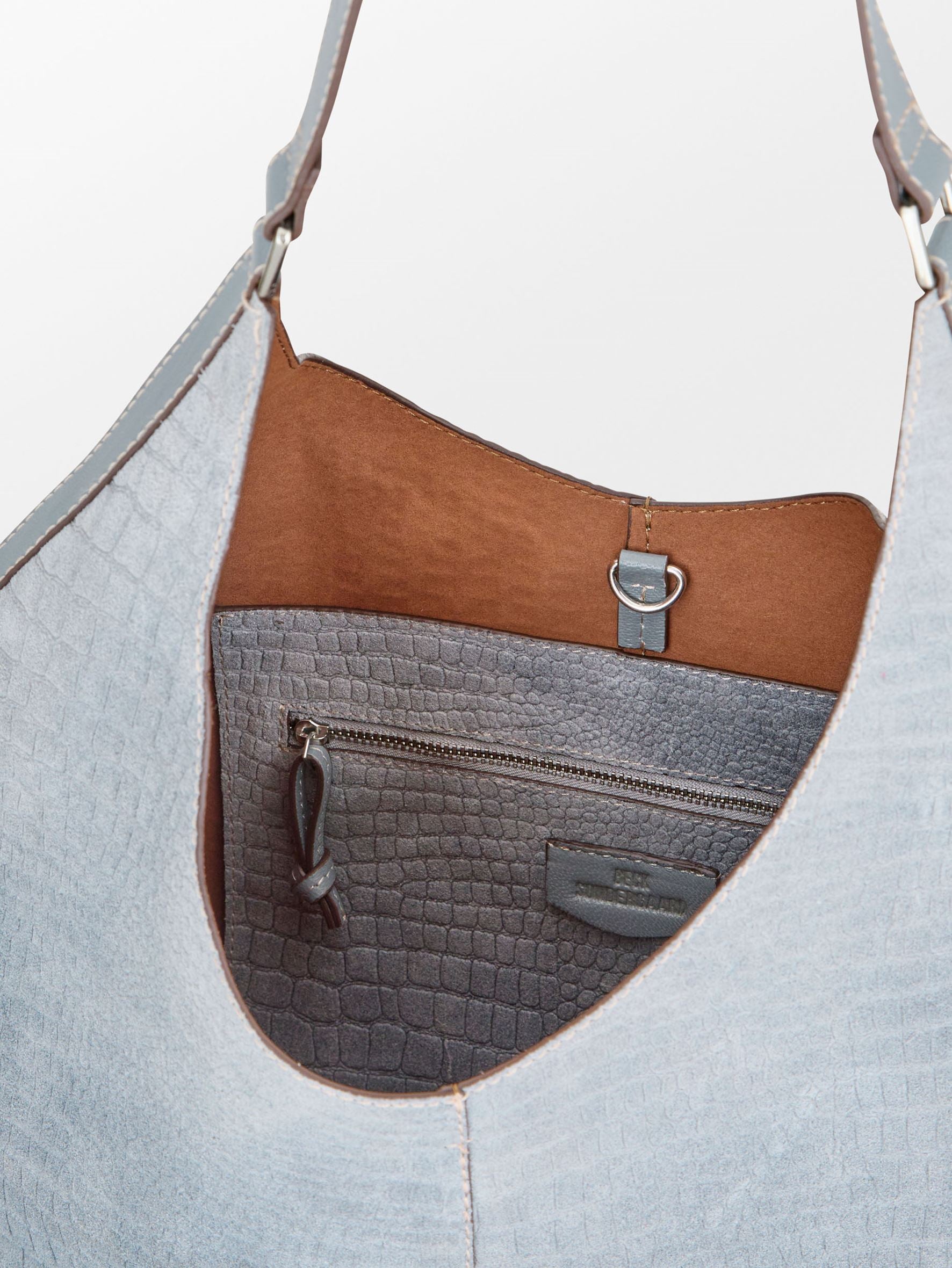 becks-ndergaard-crosu-shae-tasche-leder-grau-44x22 image 3