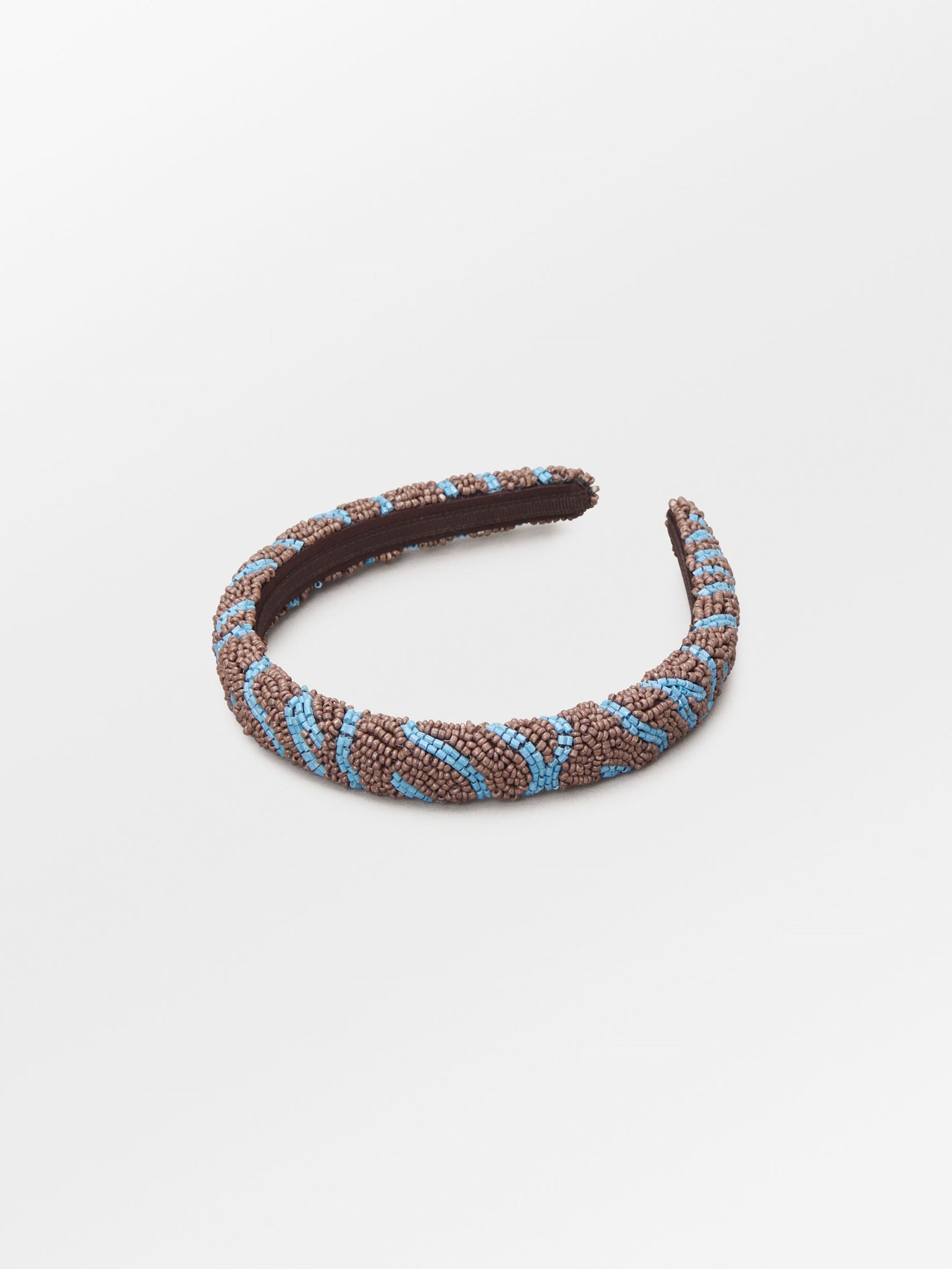 becks-ndergaard-zelora-slim-haarreif-braun-perlen image 1