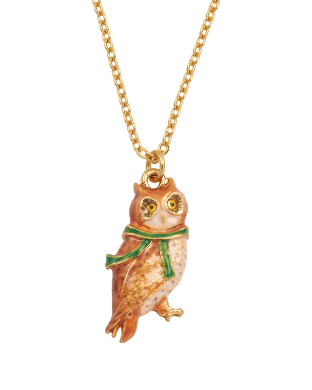 fable-england-cosy-owl-halskette-gold-eule-emaille image 1