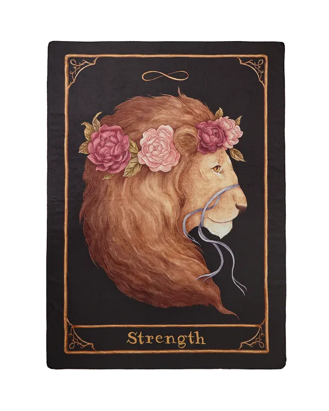 fable-england-strength-tarot-decken-schal-jessica-roux-bergr-e image 1