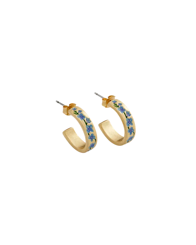 fable-england-jewellery-blue-forget-me-not-ohrringe-blau-gold image 1