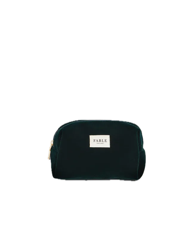 fable-england-green-velvet-kosmetiktasche-waldgr-n-samt image 1