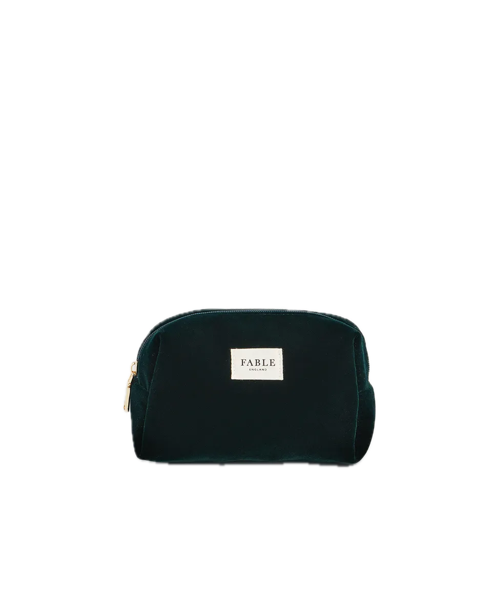 fable-england-green-velvet-kosmetiktasche-waldgr-n-samt image 1