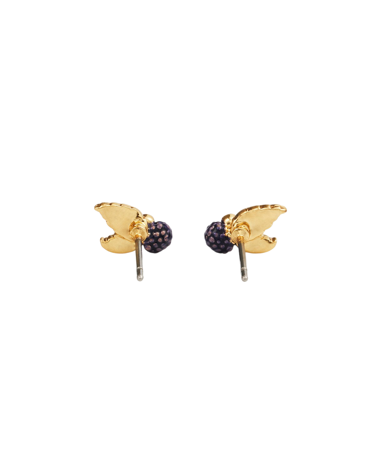 fable-england-orla-blackberry-ohrstecker-ohrringe-gold-granat image 5