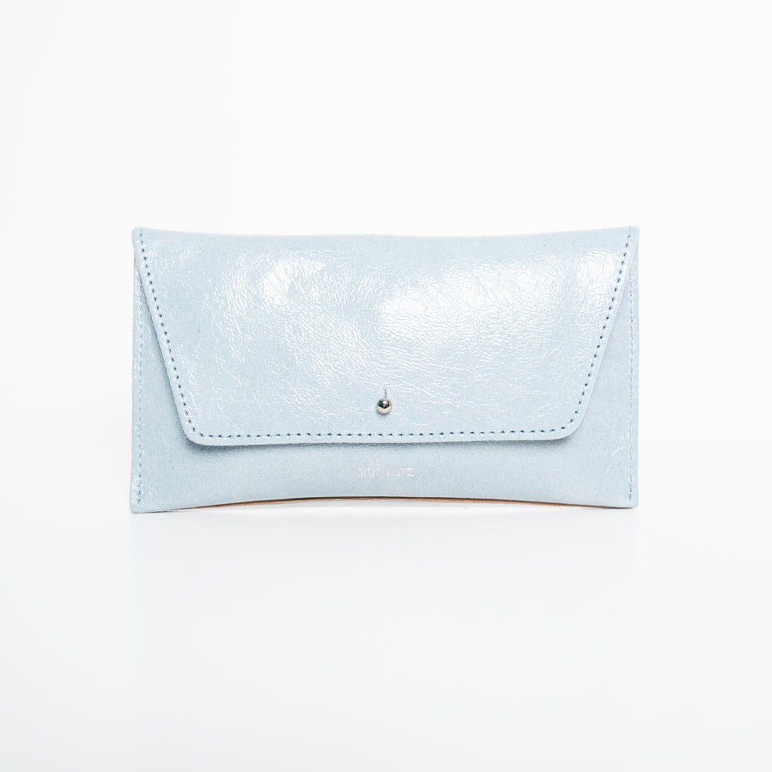 ann-kurz-mini-envelope-geldb-rse-patent-celeste-rei-verschluss image 1
