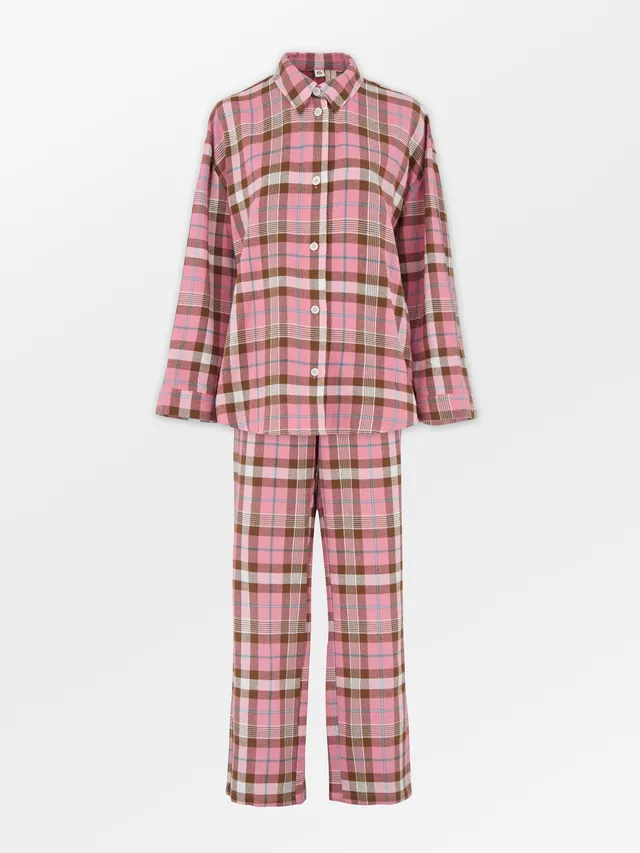 becks-ndergaard-homewear-flannel-pyjamas-set-pyjama-wild-orchid-pink-bio image 1