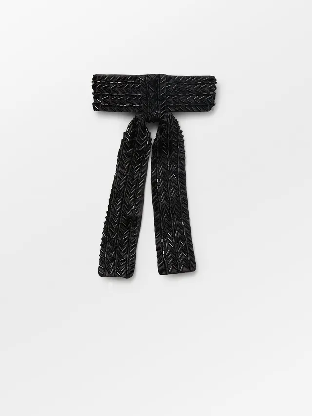 becks-ndergaard-merry-beaded-bow-schleife-schwarz-glasperlen image 1