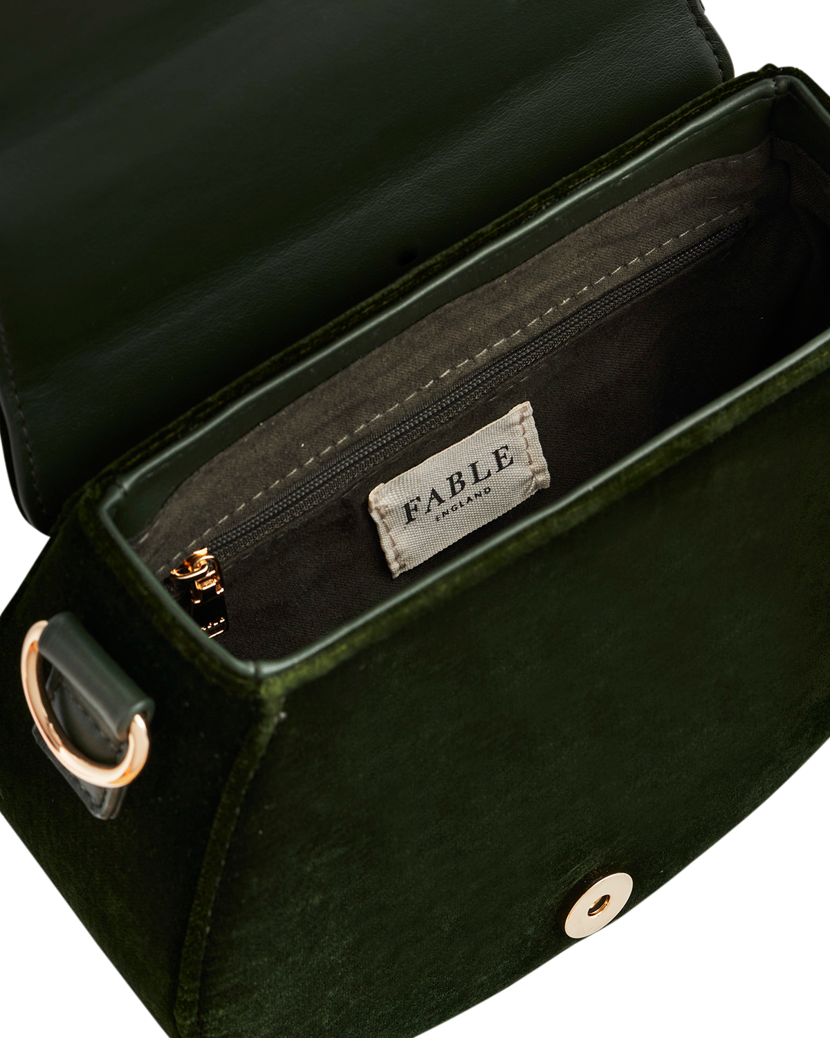fable-charlotte-sunflower-top-handle-bag-samt-gr-n image 7