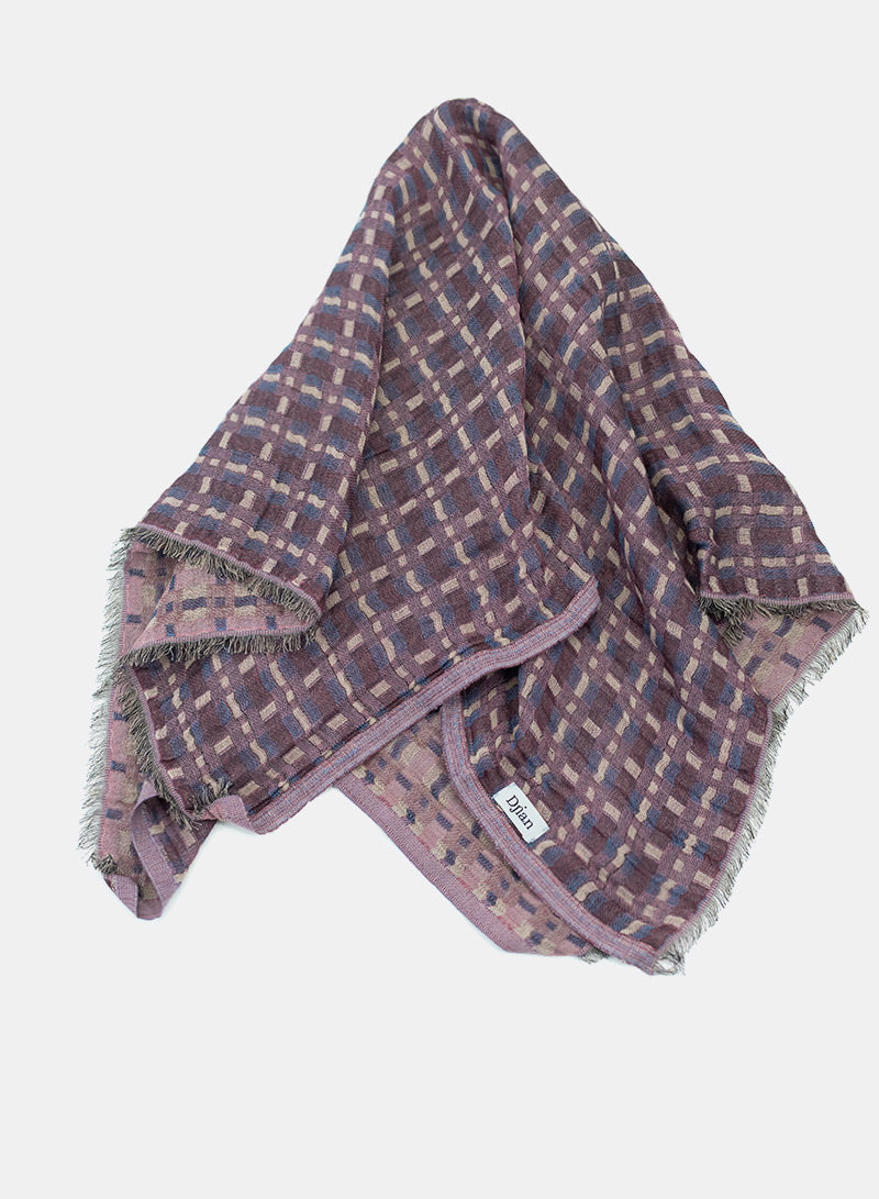 djian-karla-tuch-bio-baumwolle-karo-70-x-70-cm image 2