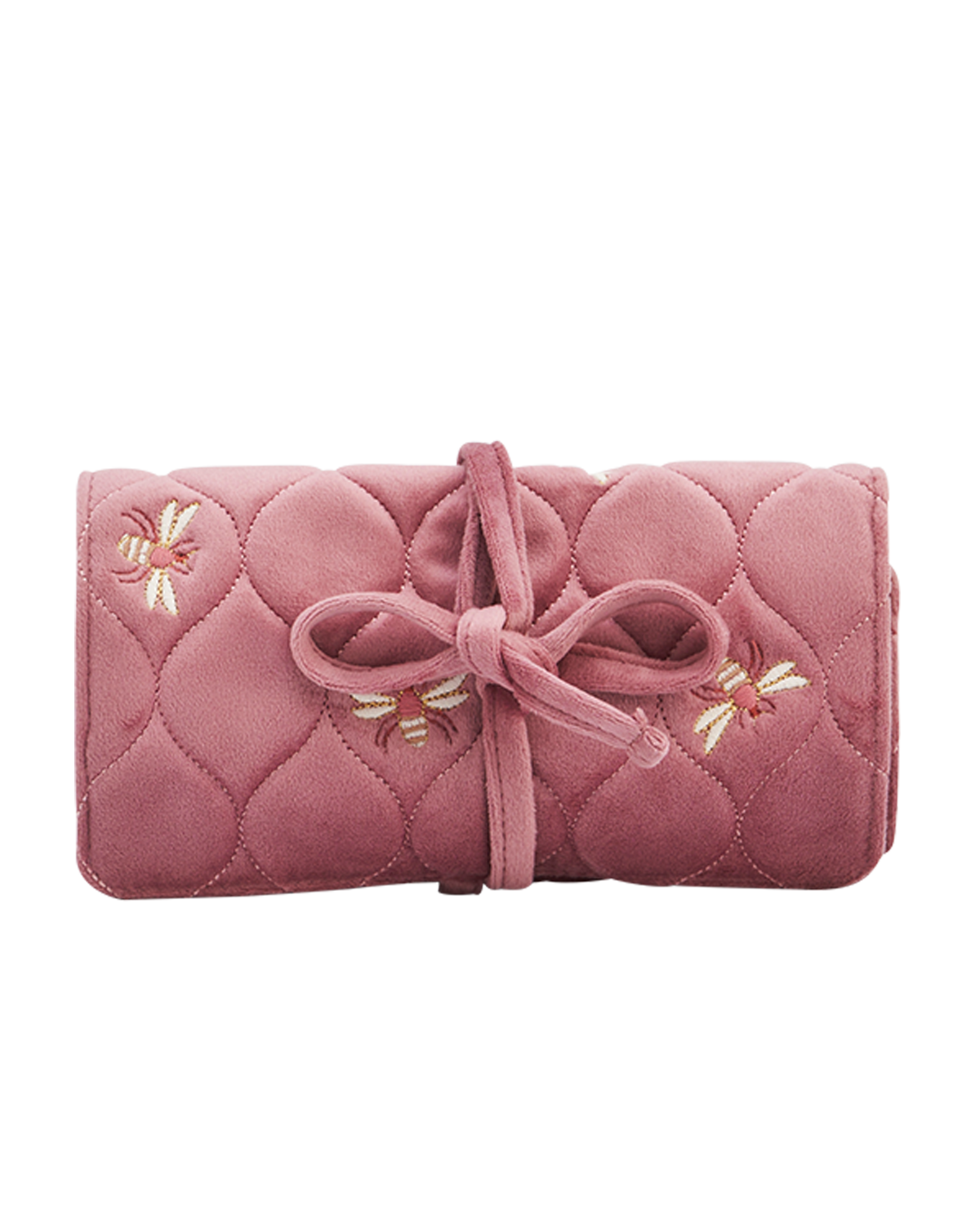 fable-england-quilted-bee-schmuckrolle-rosa-samt image 1