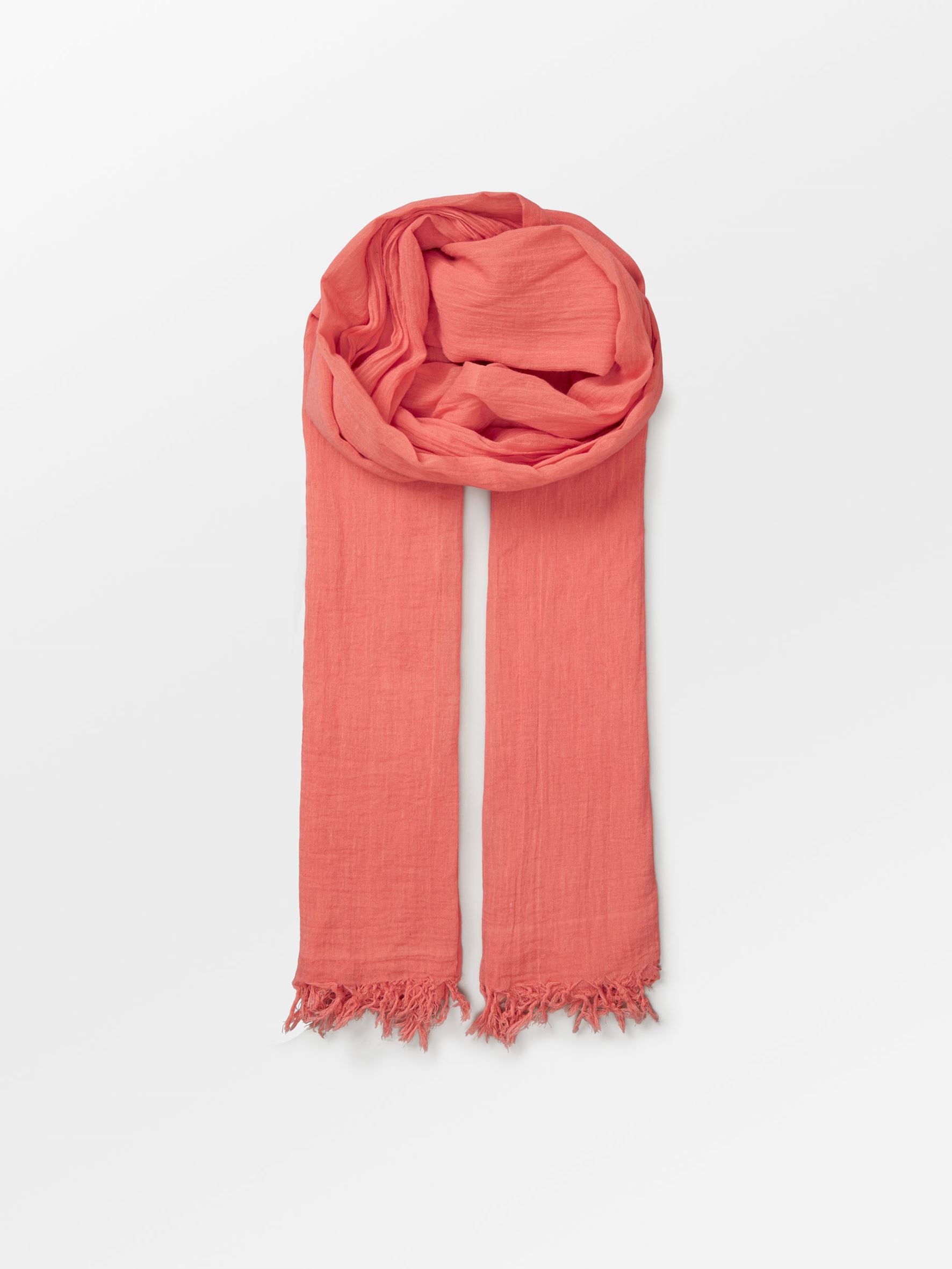 becks-ndergaard-solid-gaze-ilkana-scarf-schal-koralle image 1