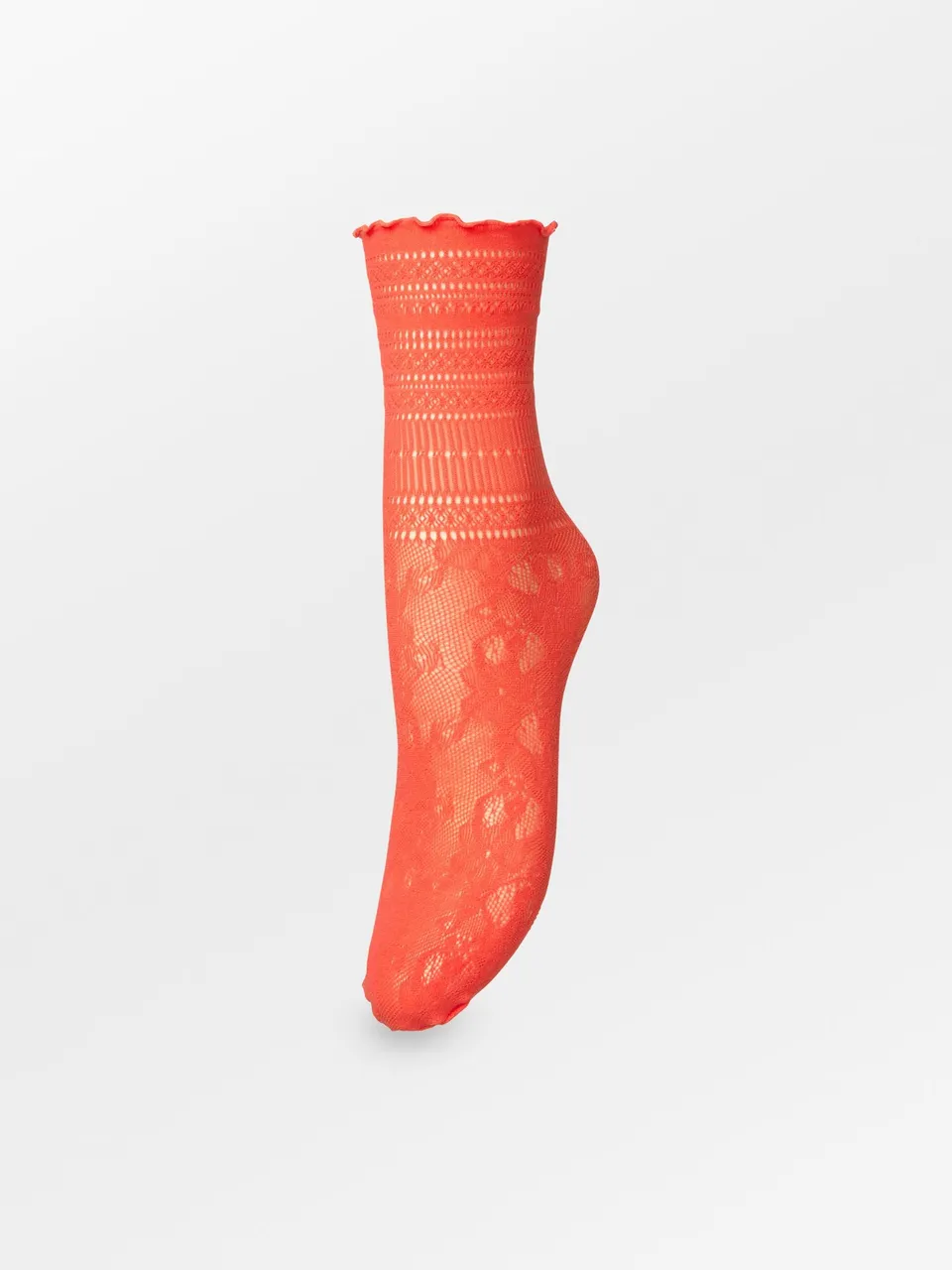 becks-ndergaard-bloom-lace-sock-socken-grenadine-red-spitze image 1