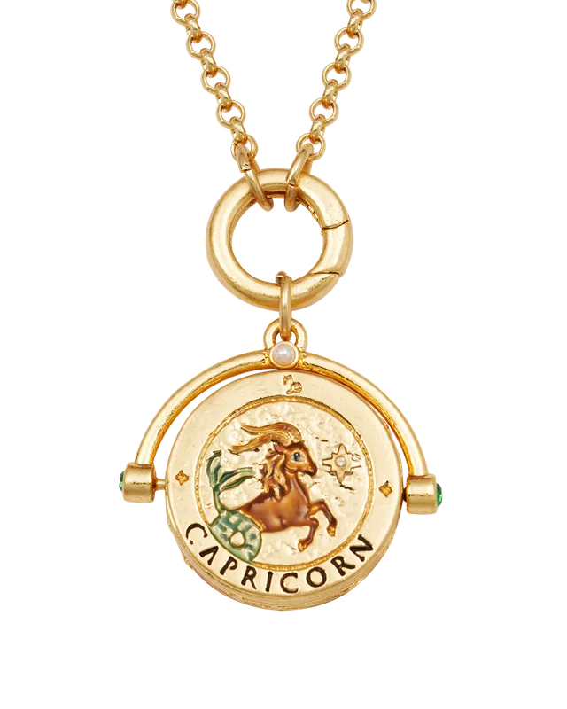 fable-england-capricorn-spinner-halskette-gold-steinbock image 1