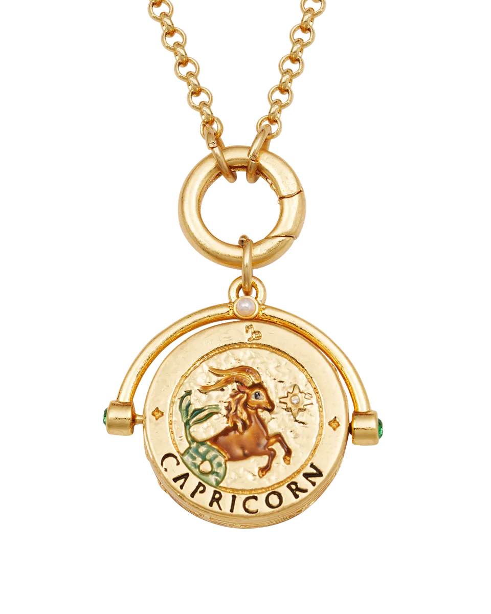 fable-england-capricorn-spinner-halskette-gold-steinbock image 1