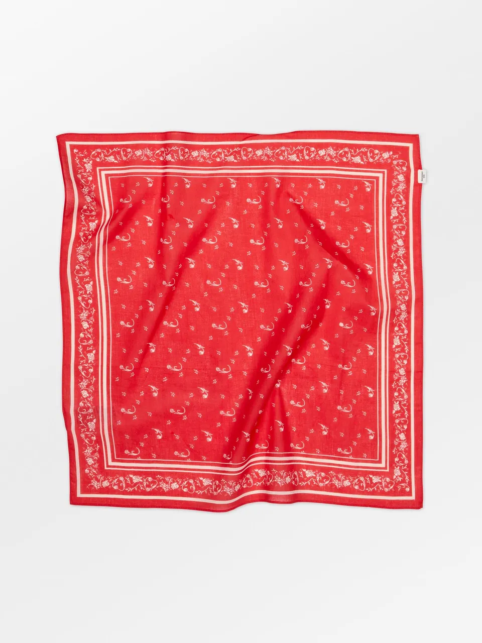becks-ndergaard-tulipa-cotta-scarf-tuch-55x55-rot-baumwolle image 1