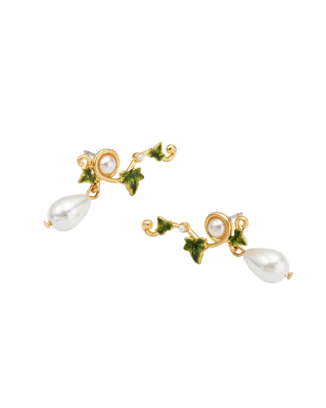 fable-england-ivy-pearl-climber-ohrringe-gold-perle image 1