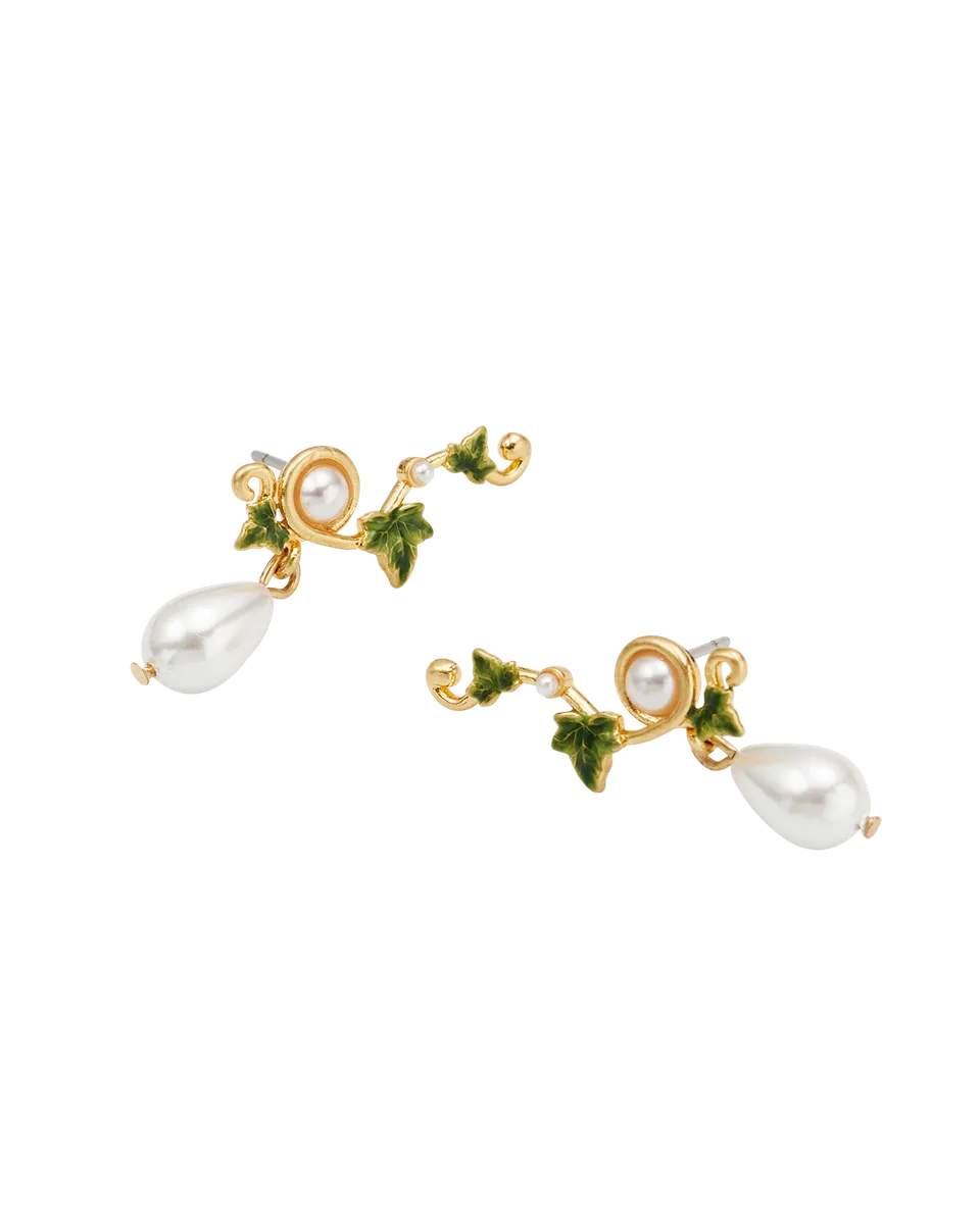 fable-england-ivy-pearl-climber-ohrringe-gold-perle image 1