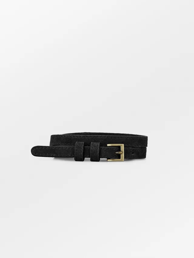 becks-ndergaard-suede-aria-lederg-rtel-schwarz-xs-s image 1