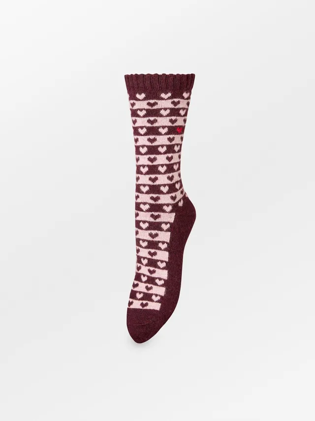 becks-ndergaard-felta-glitter-socken-zinfandel-burgundy-37-39 image 1