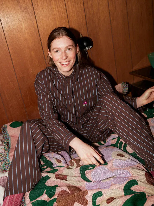 becks-ndergaard-wintaflora-pyjamahemd-hot-fudge-bio-baumwolle image 1
