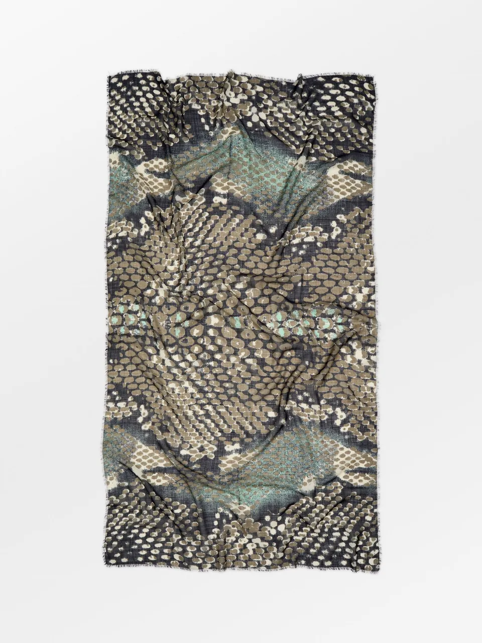 becks-ndergaard-roslyna-woo-schal-navy-wolle-punkte-100x200 image 1