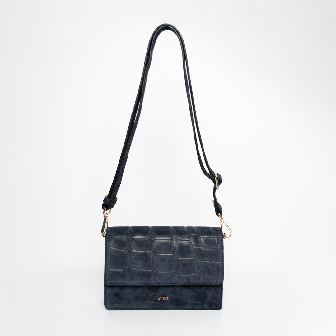 ann-kurz-perfect-square-umh-ngetasche-croco-navy-mit-klappe image 1