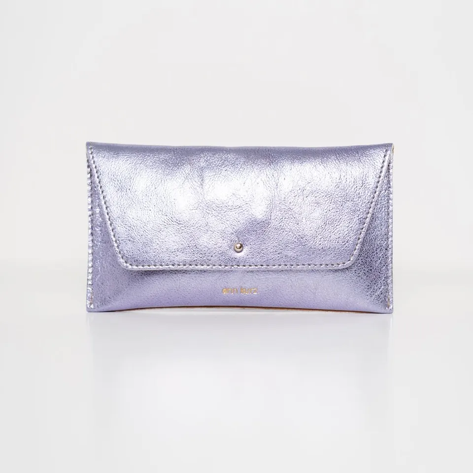 ann-kurz-mini-envelope-geldb-rse-leder-metallic-lavanta image 1