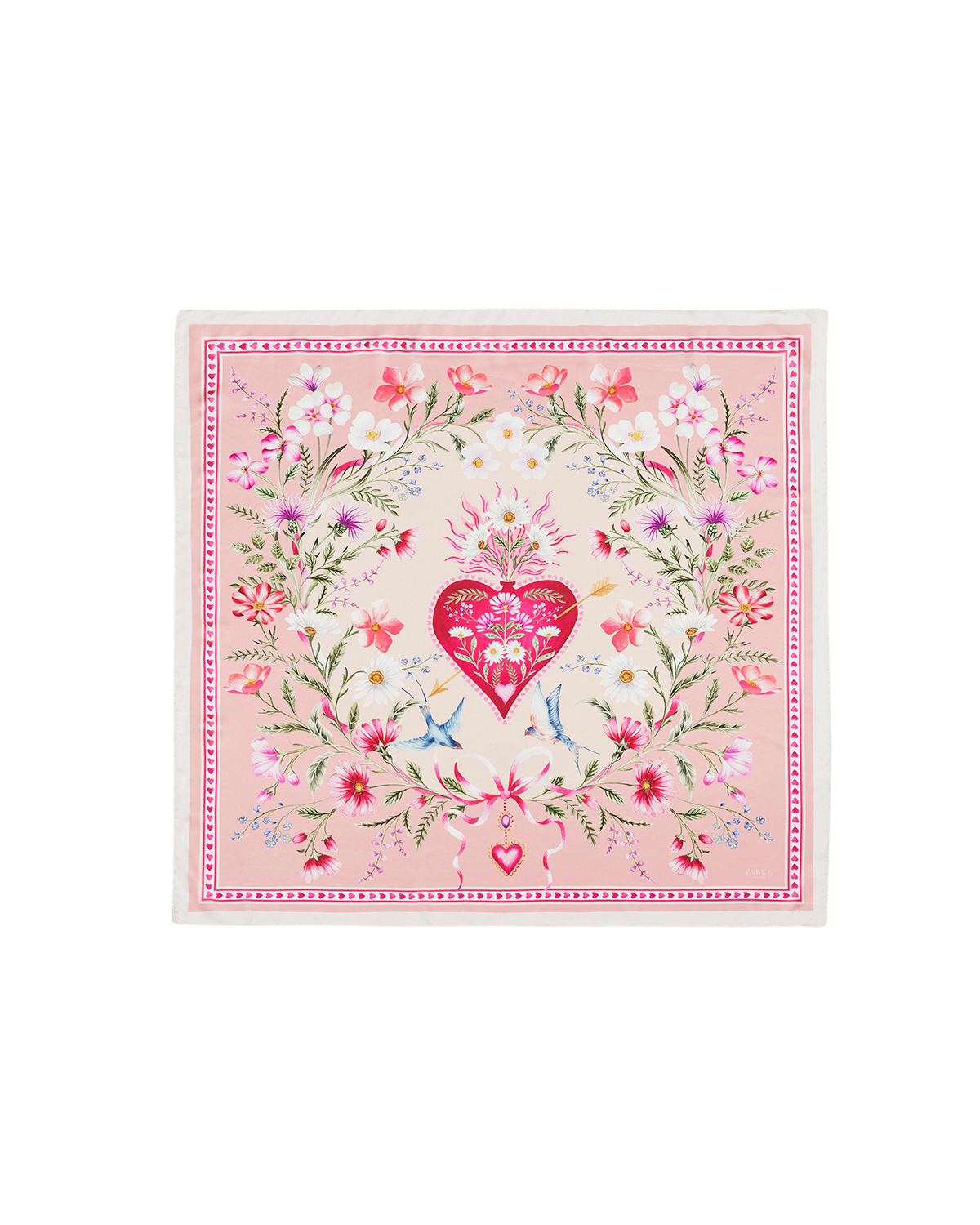 fable-england-penelope-tuch-rosa-quadrat-blumen image 1