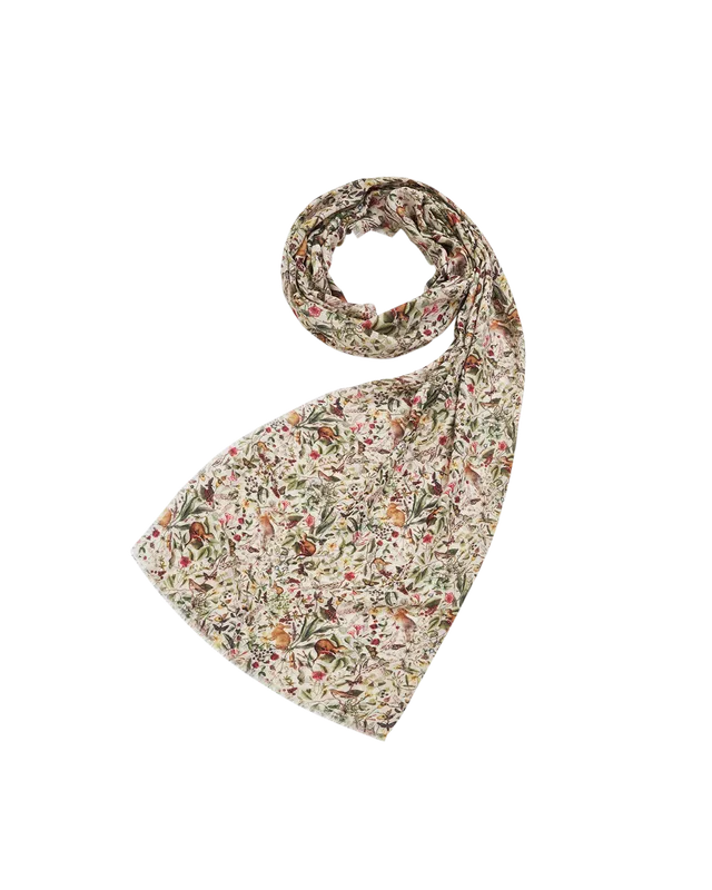 fable-england-garden-floral-schal-creme-leicht-blumen image 1