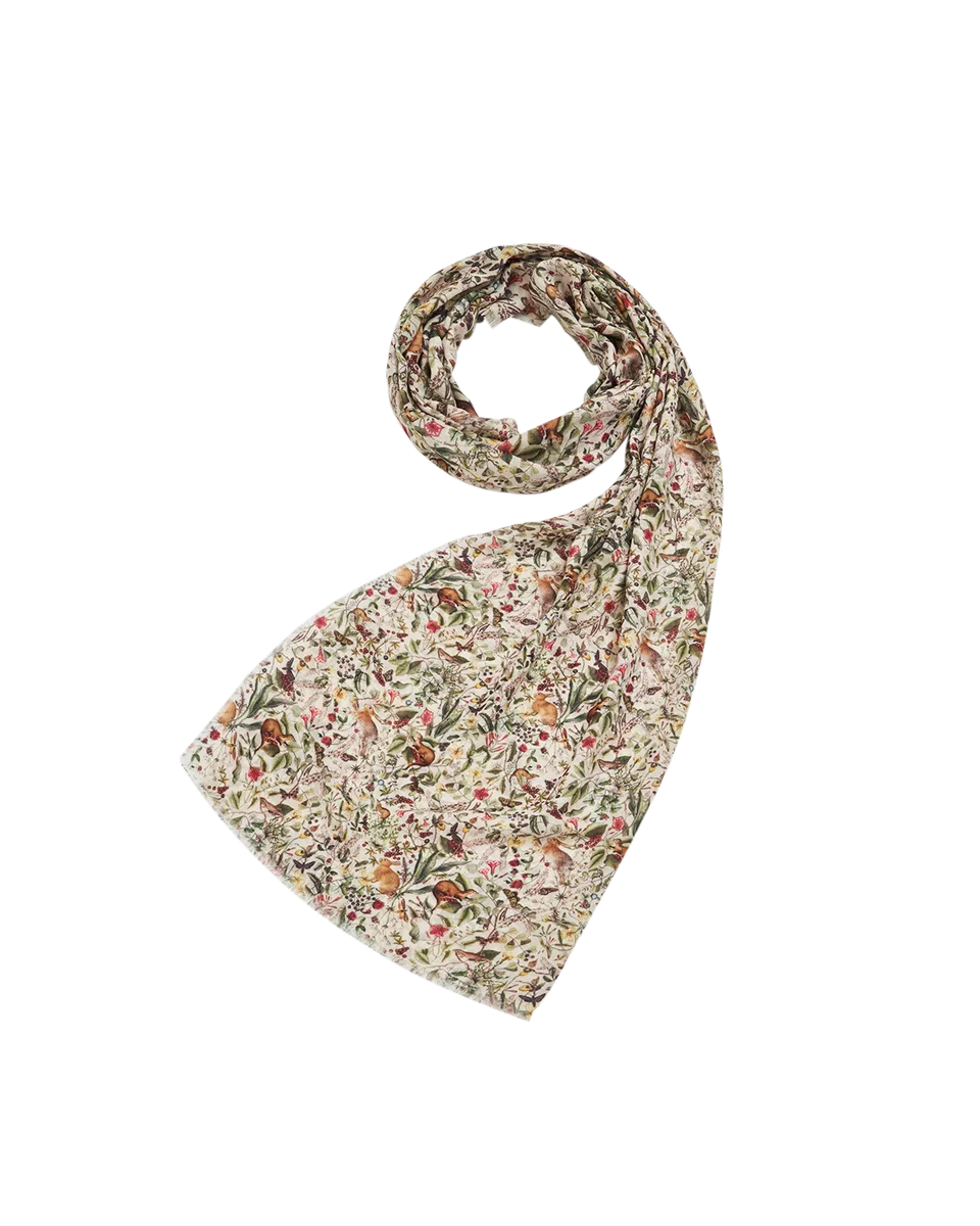 fable-england-garden-floral-schal-creme-leicht-blumen image 1