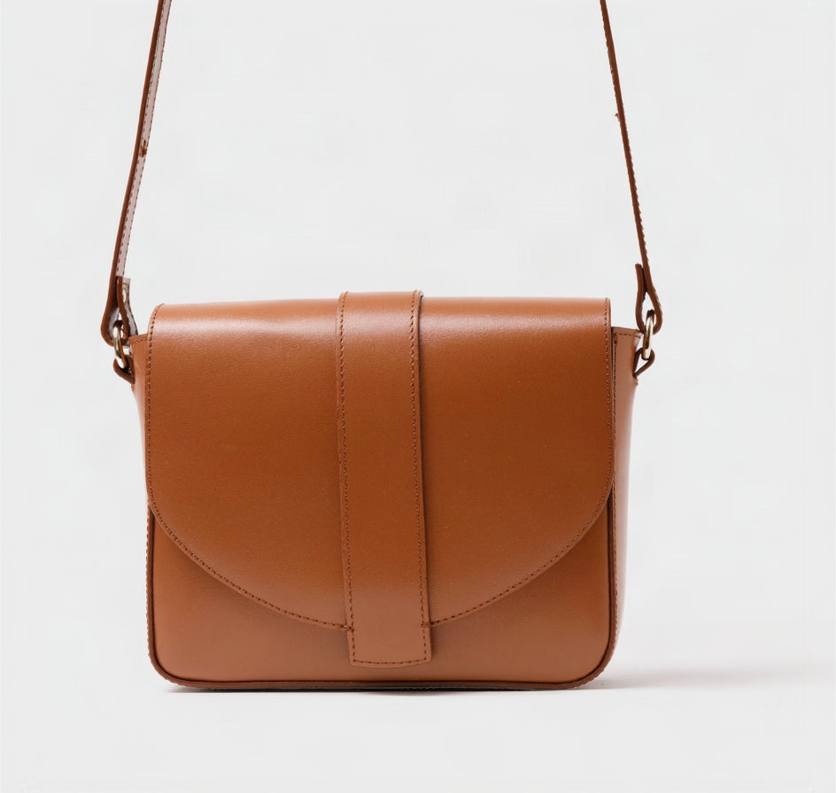 ann-kurz-satchel-umh-ngetasche-nappa-cuero-braun-leder image 1