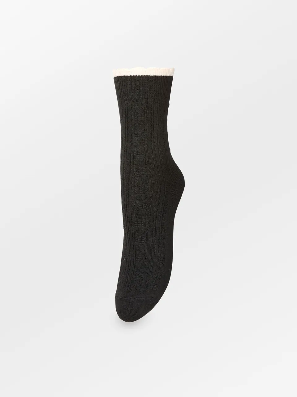 becks-ndergaard-scallop-socken-schwarz-lochmuster-37-39 image 1