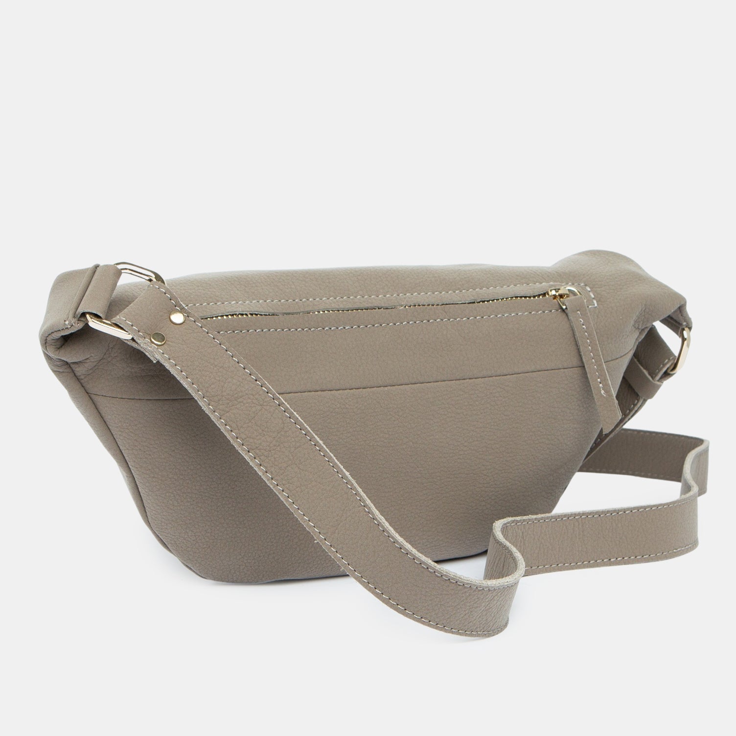 ann-kurz-fanny-pack-large-suede-bottle-green-bauchtasche-leder image 4