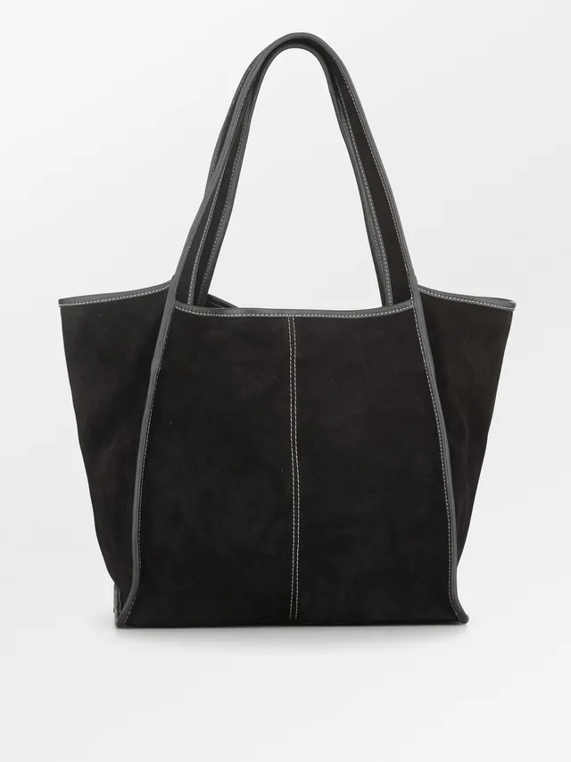 becks-ndergaard-suede-laurel-tasche-wildleder-schwarz-34x30 image 1