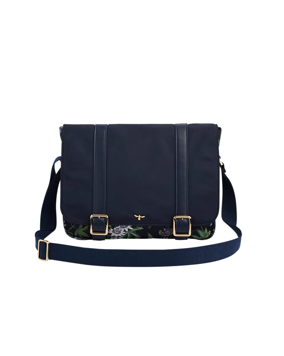 fable-england-navy-passion-flower-satchel-tasche-navy image 1