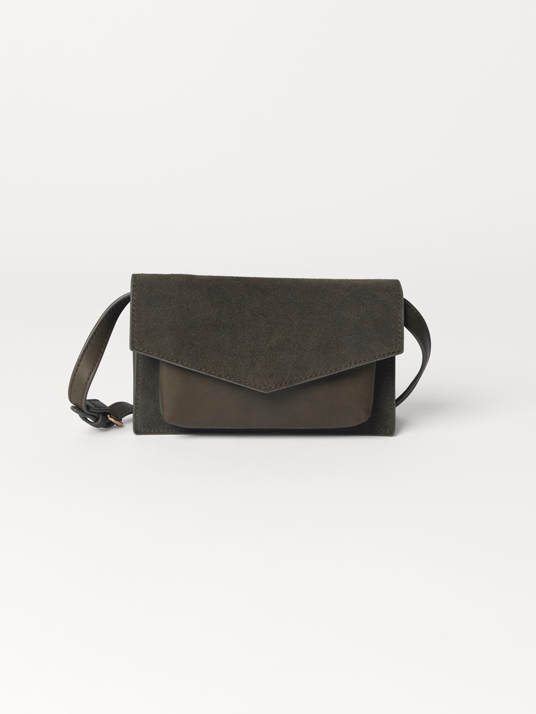 becks-ndergaard-suede-regina-tasche-chive-green-wildleder-crossbody image 1