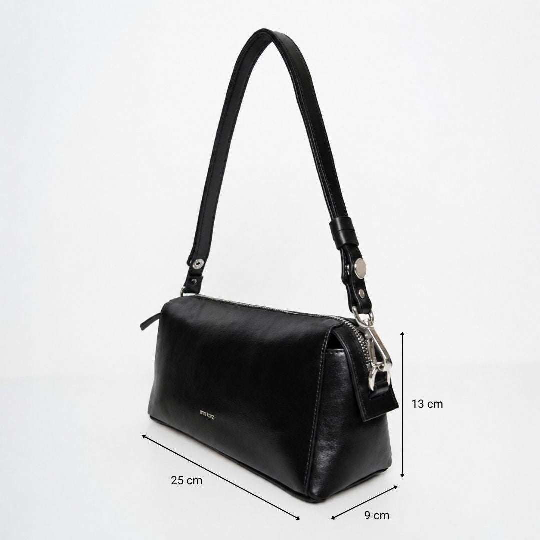 ann-kurz-light-shoulder-schultertasche-schwarz-gold-leicht image 2