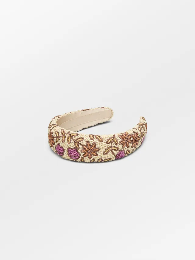 becks-ndergaard-florisima-wide-haarband-melon-gelb-perlen image 1