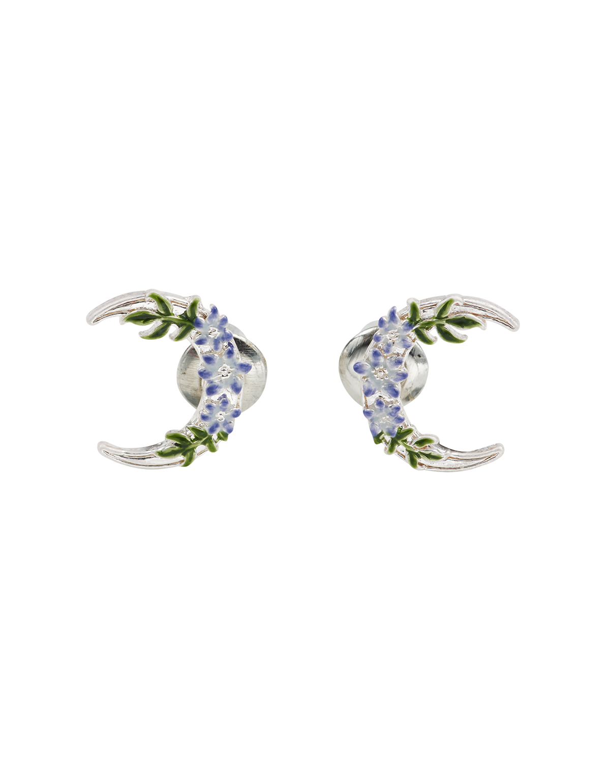 fable-england-nightshade-moon-ohrstecker-silber-blume-emaille image 1