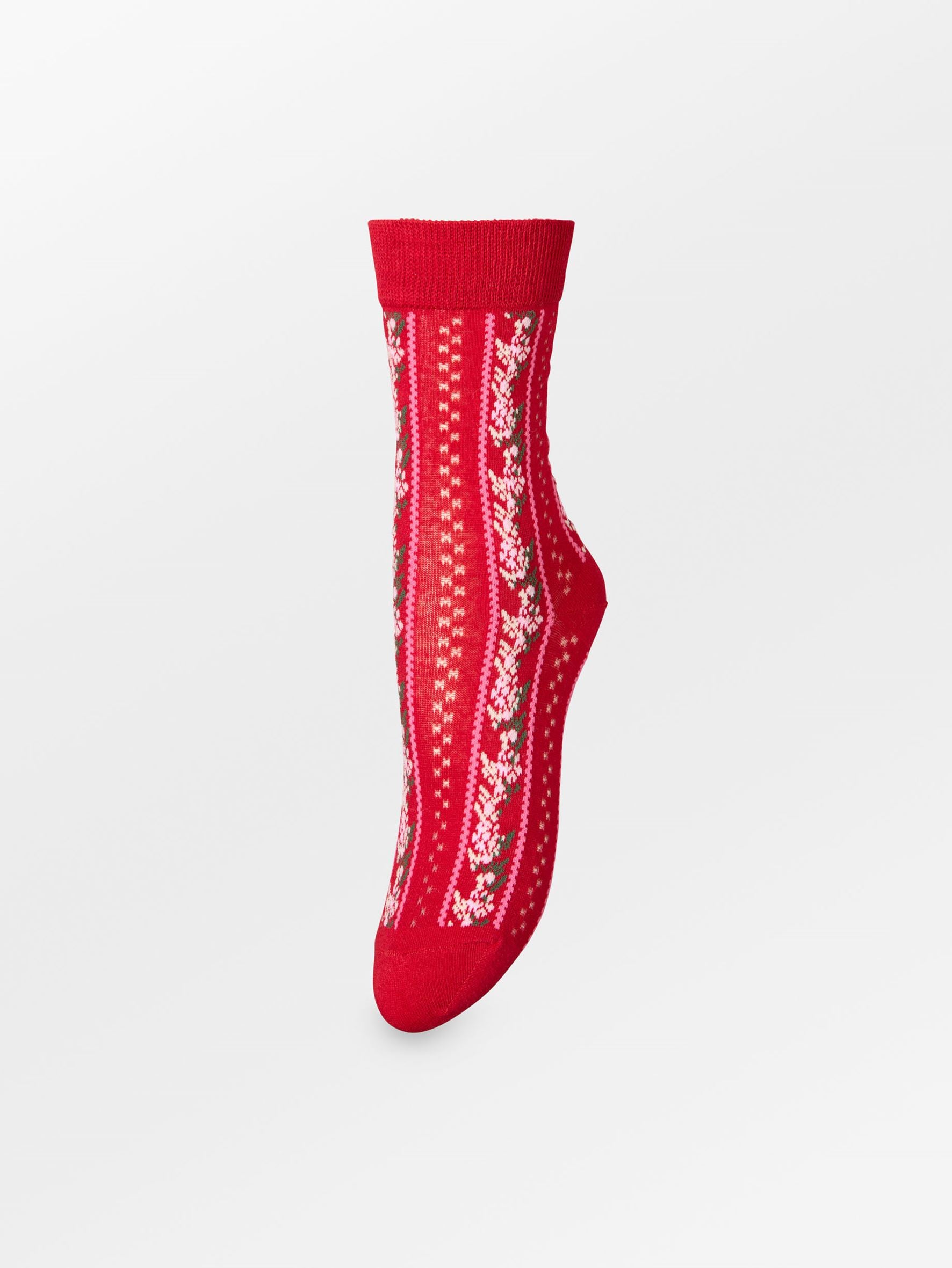 becks-ndergaard-socks-ribbonia-cotta-sock-socke-savvy-red image 1