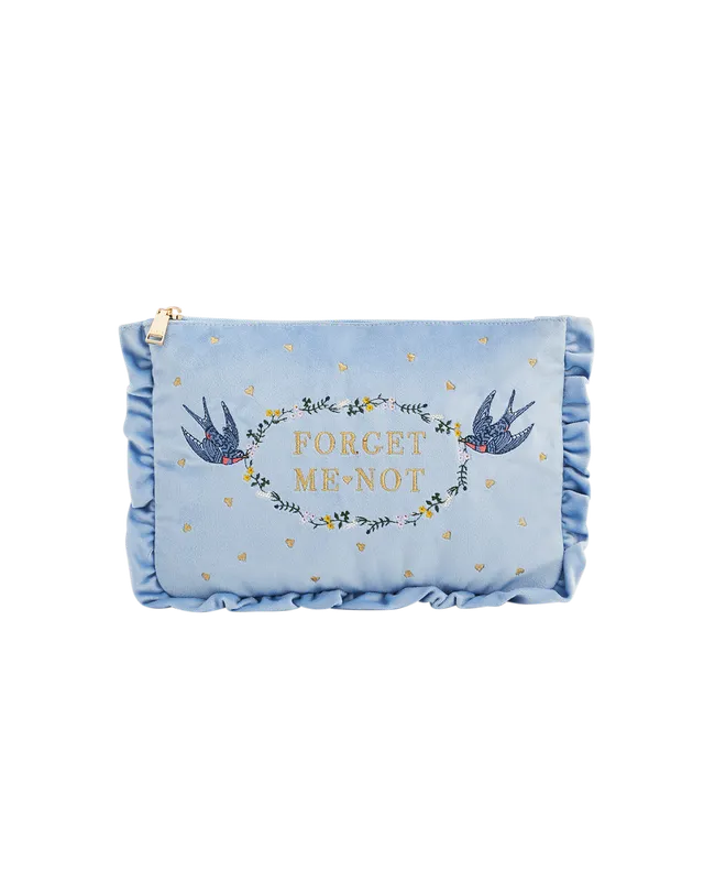 fable-england-forget-me-not-pouch-samt-blau-bestickt image 1